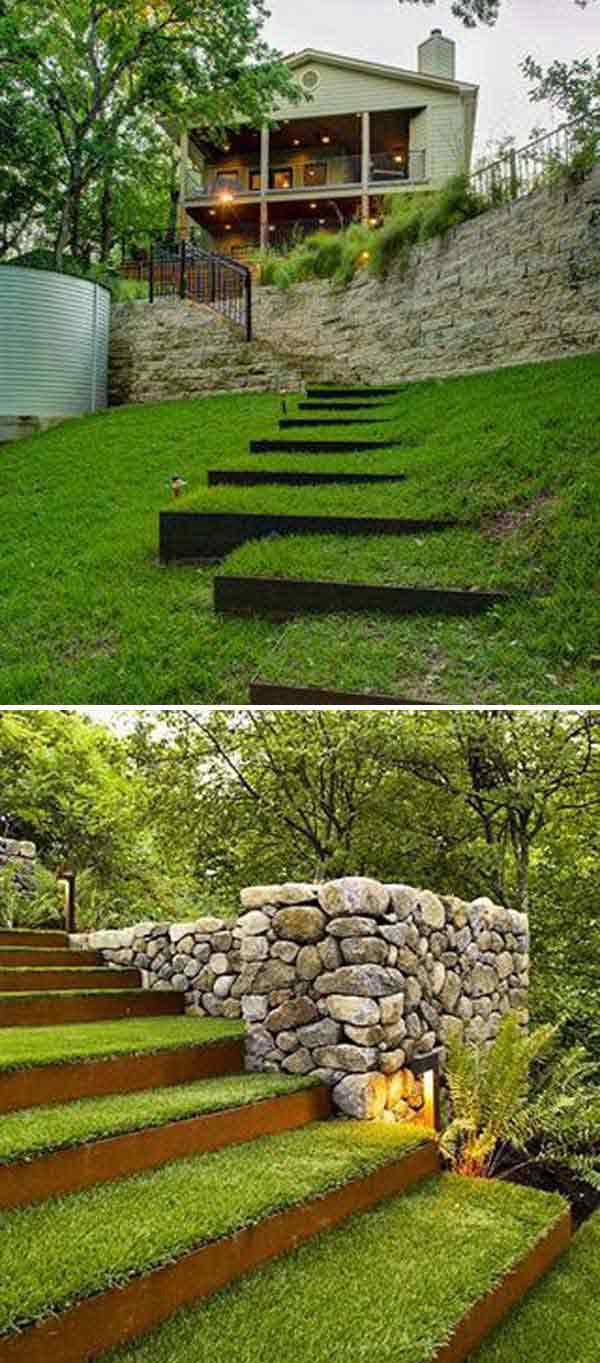 The Best 23 DIY Ideas to Make Garden Stairs and Steps