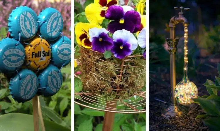 17 Cheap and Easy DIY Garden Art Projects